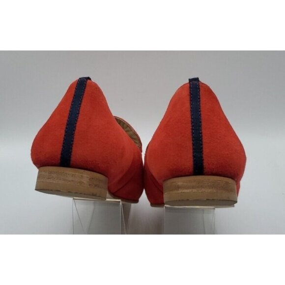 Boden Red Suede Leather Flat Slip On Loafer Women's Shoe Size 38 / 7.5 - Picture 12 of 14